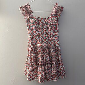 Caroline Constas Mosaic Mini Dress